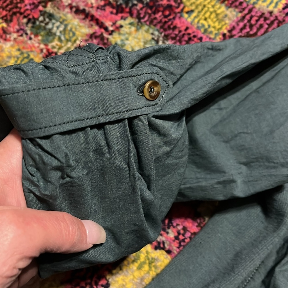 Carhartt button up women’s shirt. Deep teal color. Size M - Picture 3 of 8